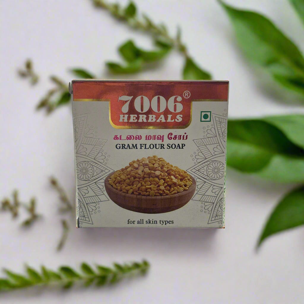 7006 Herbals | Gram Flour soap ( pack of 2)