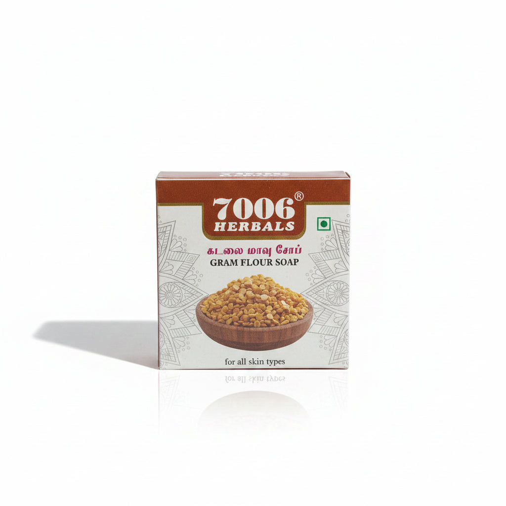 7006 Herbals | Gram Flour soap ( pack of 2)