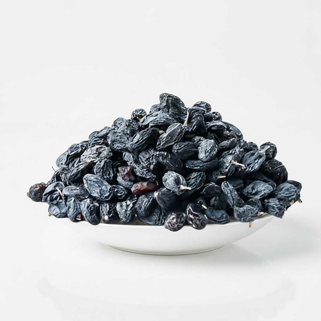 Premium Afghani Black Raisin | Dry Black Grapes | Kali Kishmish with Seed, Kali Drakh 250gm