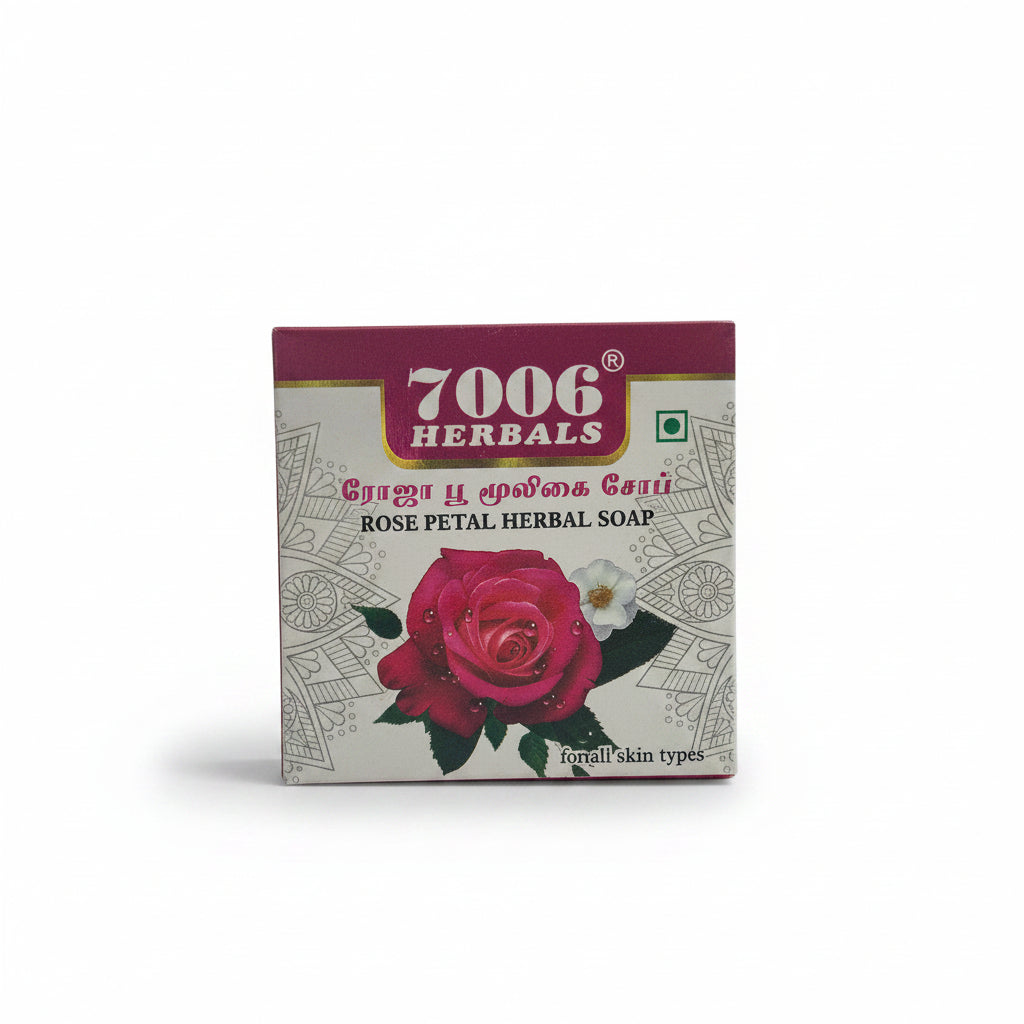 7006 Herbals | Rose petal soap ( pack of 2)