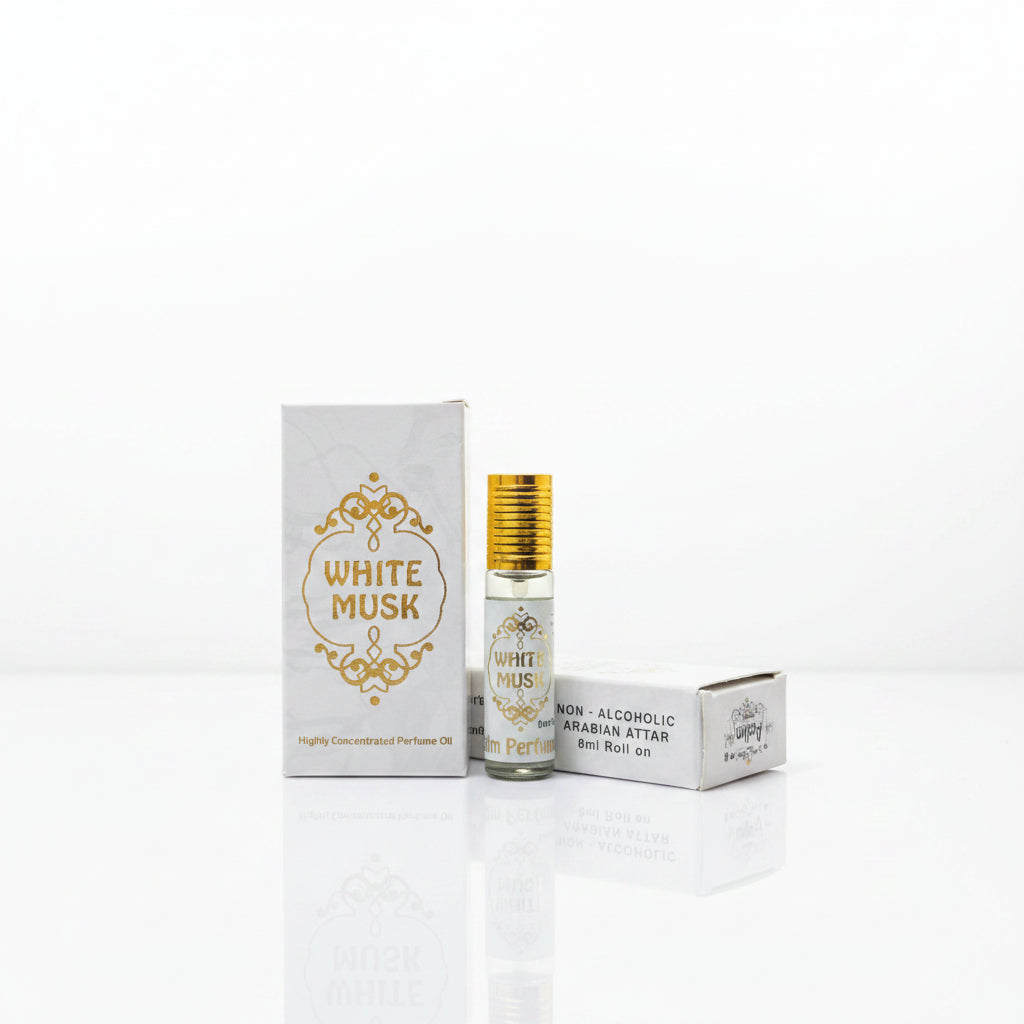Aalim Attar | White Musk | Roll-on Perfume | 8ml ( Pack of 2)