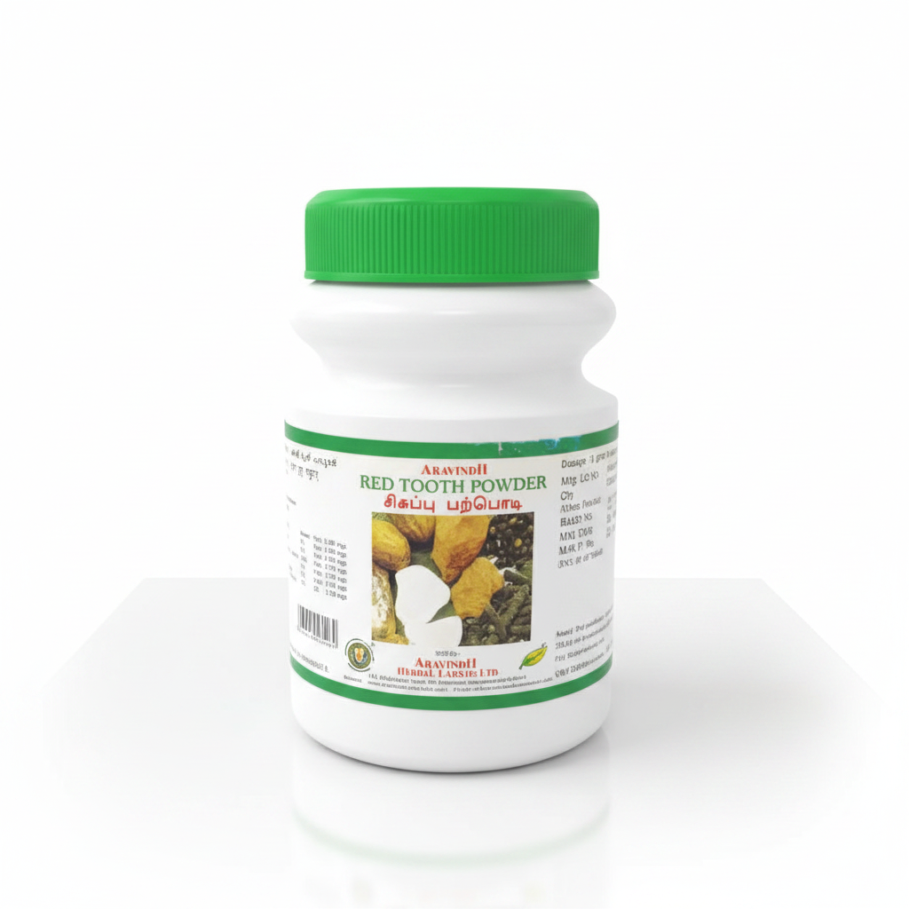 Aravinth Herbals | Red Tooth Powder For Herbal dental Care