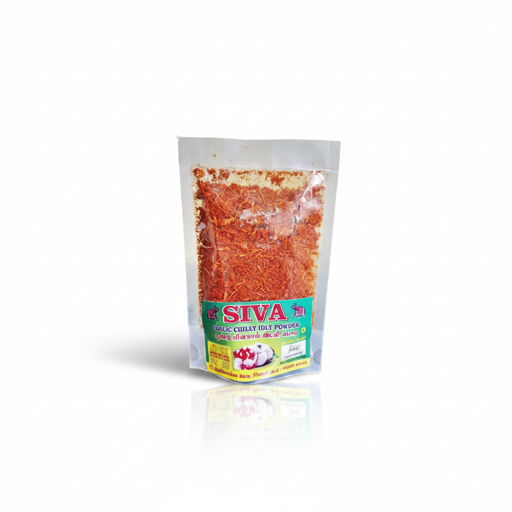 Siva | Garlic Chilly Idly Powder | Poondu Idly Podi 100gm ( Pack Of 3)