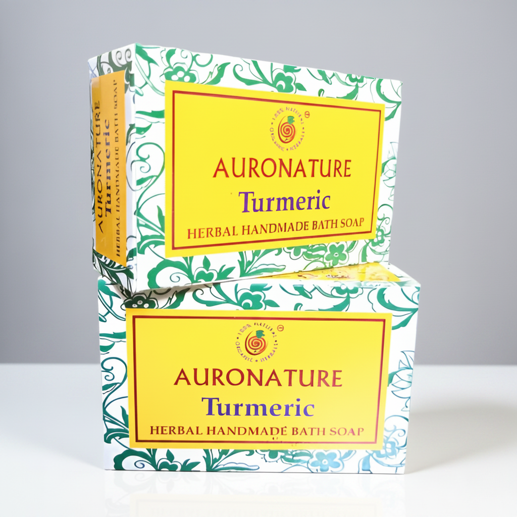 AuroNature | Turmeric Handmade Soap 75 gms ( Pack Of 2 )