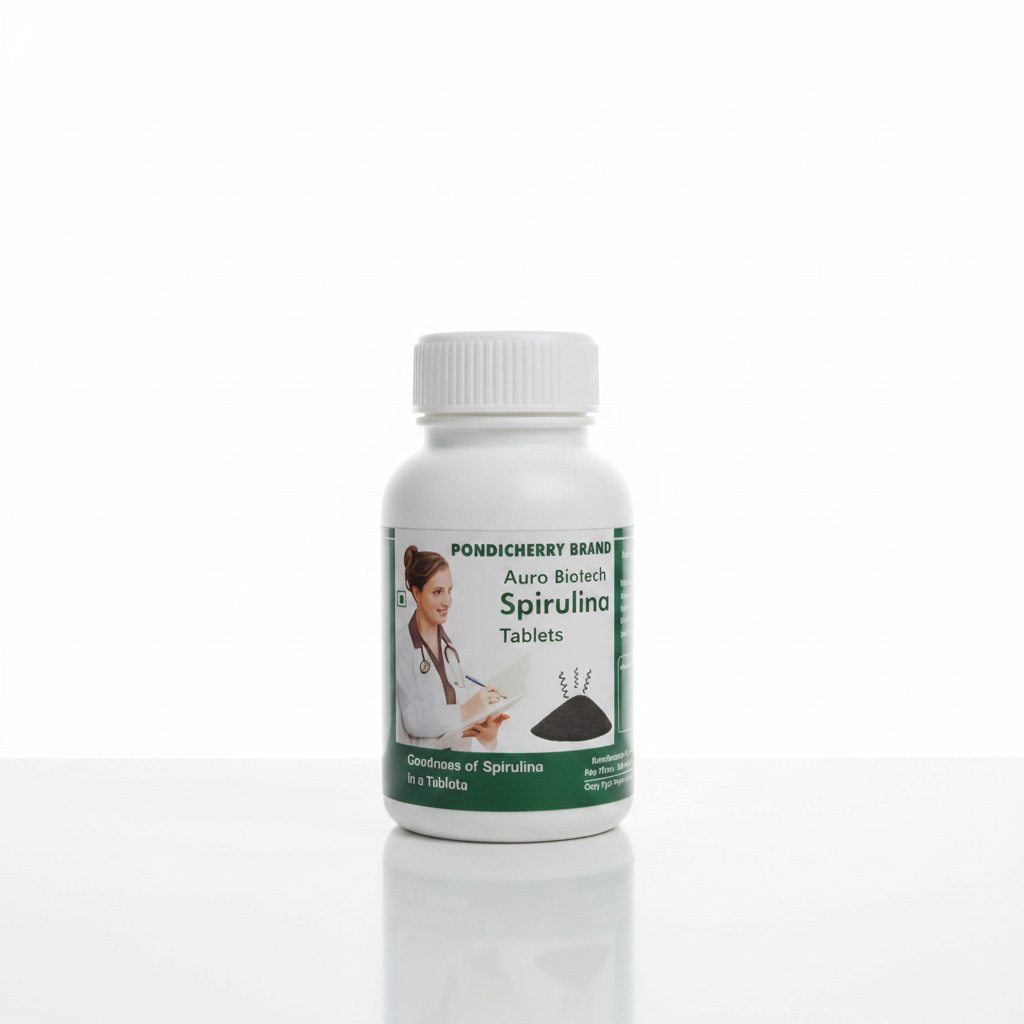 Auro Biotech | Green Spirulina Tablets 100nos