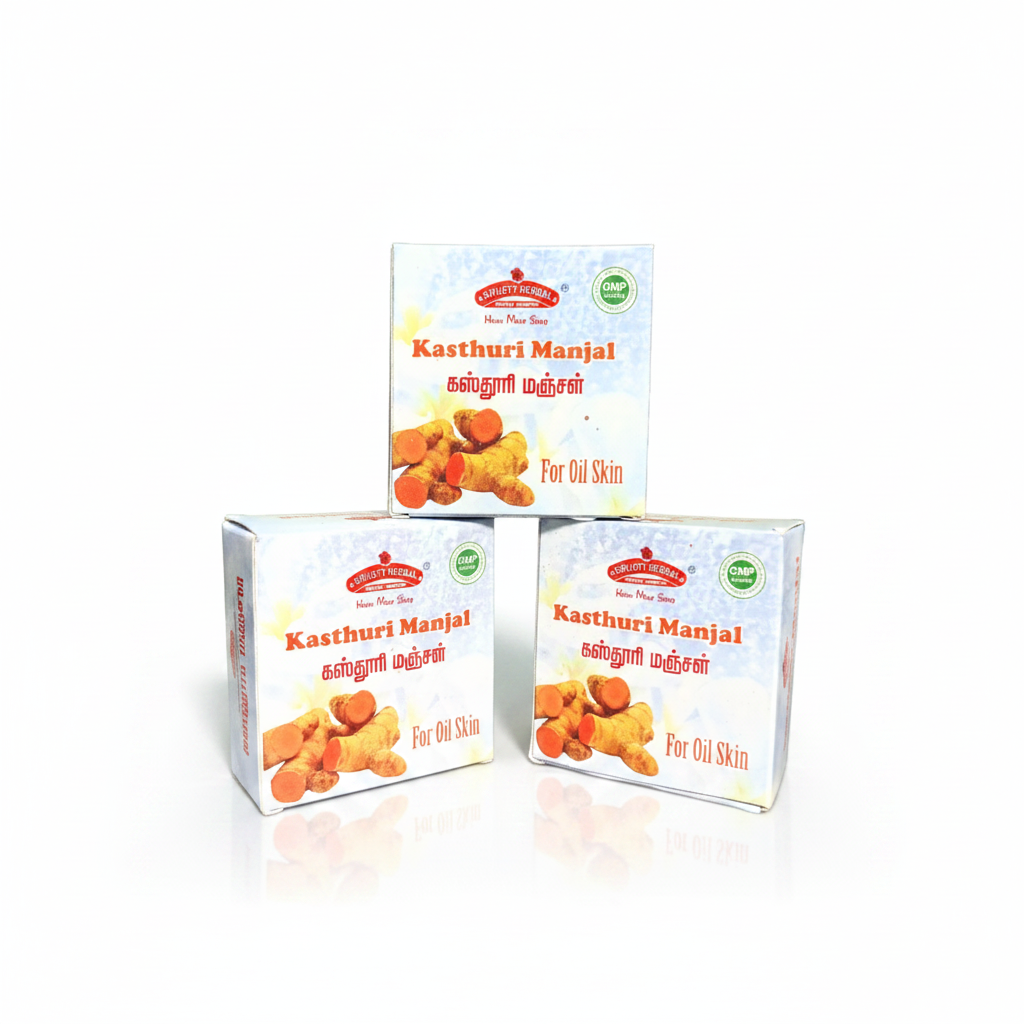 Kasthuri Manjal Handmade Herbal Soap ( Pack Of 3 )