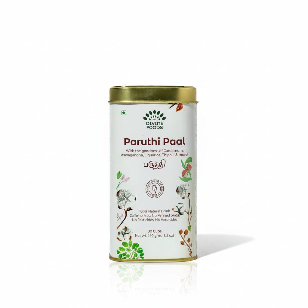 Paruthi Paal | The Divine Foods| Cotton Seed Instant Latte Mix (Cold and Cough remedy/ Helps with Menstrua lCramps)
