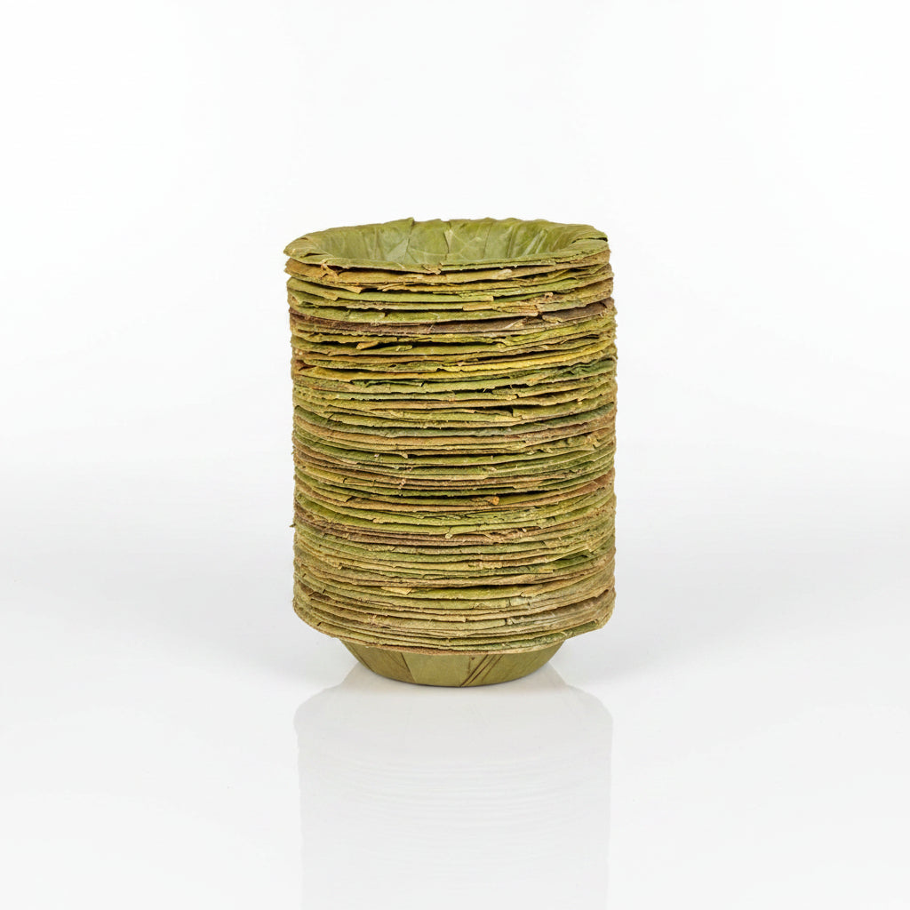 Thonnai | தொன்னை | 90-100 Pcs of Handmade Natural Organic | Easy Disposable Leaves Cup