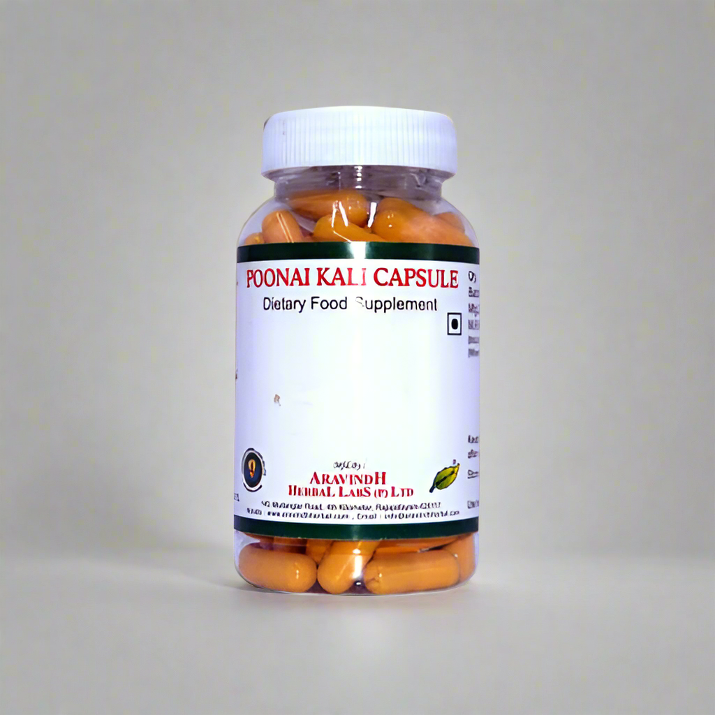 Aravinth Herbals | Poonaikali Capsule 100 Nos