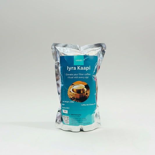 Iyra Cafe's IYRA KAAPI | South Indian Filter Coffee | 80% Coffee 20% Chicory (250G),