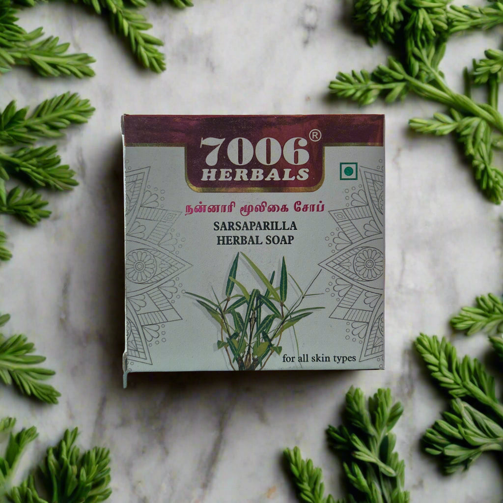 7006 Herbals | Sarsaparilla Nannari Herbal soap ( pack of 2)