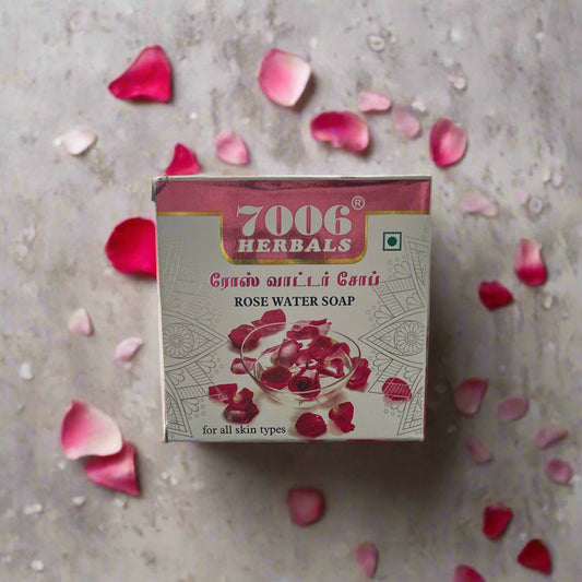 7006 Herbals | Rose water  soap ( pack of 2)