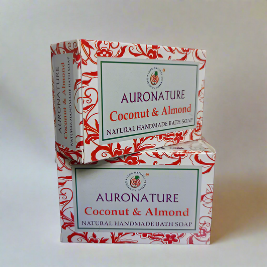AuroNature |  Coconut & Almond Handmade Bathsoaps 75 gms