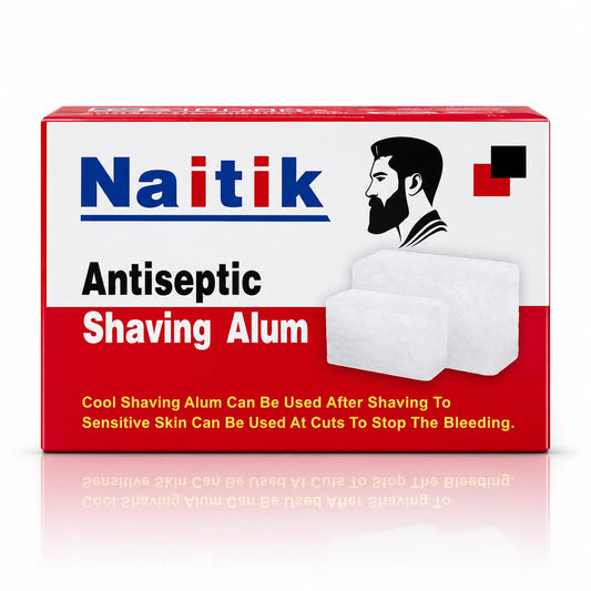 Naitik | Padikaram | Shaving Padikaram | Antiseptic Shaving Alum 2 Bars Of 100G Each | Phitkari Alum Block Fitkari | Alum Stone After Shave
