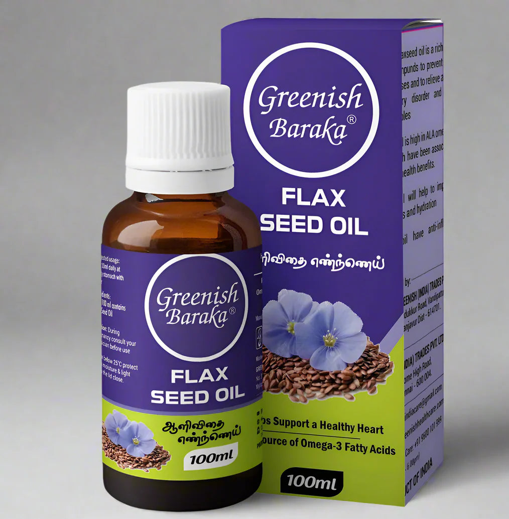 Greenish Flax Seed Oil 100ml