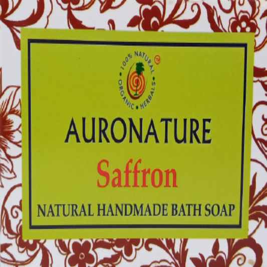 AuroNature | Saffron Handmade Bath soaps 75 gms (Pack of 2)
