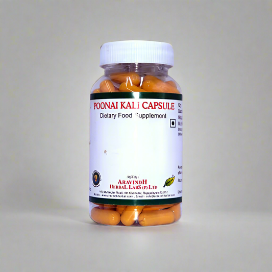 Aravinth Herbals | Poonaikali Capsule 100 Nos